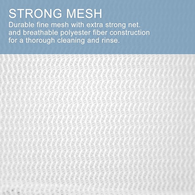 Muchfun 3Pcs Durable Fine Mesh Laundry Bags for Delicates 1 Large 16 x 20 Inches, 1 Medium 12 x 16 Inches, 1 Small 9 x 12 Inches (Fine Mesh)