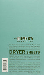 Mrs. Meyer's Clean Day Dryer Sheets, 80 Count (Basil, Pack of 3)