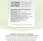 Athletic Sport Active wear Laundry Detergent | 4x Powerful Plant-Based Formula with Cleaning Enzymes for Sport Wash | Fragrance Free Natural Odor & Stain Remover