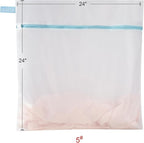 Polecasa 2 Pcs Premium Fine Mesh Laundry Bags, 2 Large 24 x 24 Inches Durable Laundry Wash Bagswith Sturdy Zipper for Delicates