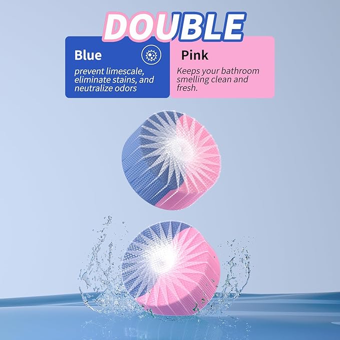 Automatic Toilet Bowl Cleaner Tablets,30 Pack Toilet Blue Tablets For Tank Long Lasting,Two-tone In Tank Cleaner Tabs,Bathroom Cleaner (30, BLUE&GREEN)
