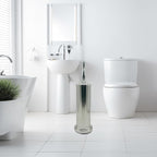 Brushed Nickel Toilet Bowl Brush with Holder, Durable Bathroom Cleaning Tool, Modern Design for Easy Toilet Maintenance, Bathroom Cleaner Brush for Efficient Cleaning and Hygiene