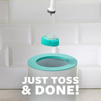 Scotch-Brite Power Scour Toilet Cleaning System, Toilet Bowl Cleaner with Disposable Scrub Pad Tablets, Includes 1 Wand, Stand and 5 Scrubbing Pad Refills