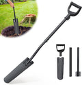 Spade Shovel,15 inch Long Narrow Spade, Heavy Duty Garden Trench Shovel for Digging,Trenching, Planting,Scraping, Edging with Cutting Blade, D Handle, Foot Rest Pedal, 45 Inches Drain Spade