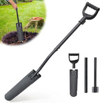 Spade Shovel,15 inch Long Narrow Spade, Heavy Duty Garden Trench Shovel for Digging,Trenching, Planting,Scraping, Edging with Cutting Blade, D Handle, Foot Rest Pedal, 45 Inches Drain Spade