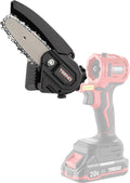 4" Cordless Mini Chainsaw Attachment