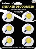 Knixmax Versatile Deodorizer Balls for Shoes Gym Bags Home Freshener for Closets Lockers Odor Eater Eliminate Unpleasant Scent Fresh Linen Pickleball