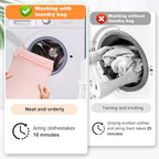 4-Piece Pink Medium Durable Organic Cotton Mesh Laundry Bags with Sturdy Zippers and Breathable Mesh are Delicate Laundry Bags for Underwear, Clothes, Pants and Socks