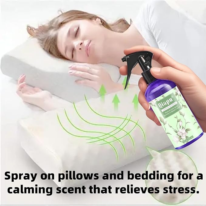 Natural Bedroom Linen Spray | Gardenia & Jasmine Scented Room Mist with Plant Extracts for Sheets, Pillows & Curtains – 9oz