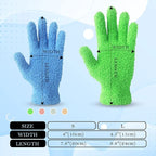 Evridwear Microfiber Plant Dusting Gloves Reusable Leaf Cleaning Glove for Houseplants,Blinds,Furniture and Small Objects