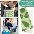 6 - Pack Swedish Kitchen Dish Cloths - Reusable Paper Towels for Counters & Dishes - Eco Friendly Cellulose Sponge Cloth - Assorted (Botany)