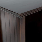 SIMPLIHOME Acadian Bookcase - 57 inch Tall 12-Cube Solid Wood Storage Display Unit in Brunette Brown, Transitional Cube Organizer for Living Room or Office with Fixed Shelves and Tapered Legs