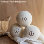 Wool Dryer Balls Laundry, XL(2.7") 12 Pack, Premium Fabric Softener Ball, Reusable, Anti Static, Chemical Free Natural Wool Balls for Dryer, Laundry Dryer Balls – 100% New Zealand Wool