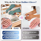 Rubber Kitchen Dishwashing Gloves - 3 Pairs Colorful Reusable Household Cleaning Gloves For Washing Dishes And Cleaning Tasks，Flexible And Durable Waterproof (Large, Dark Green+Green+Gray)