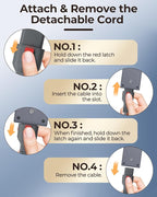 1200W Travel Steamer for Clothes Portable Mini, Dual Voltage, Small Foldable Clothes Steamer and Iron, Compact Garment steamer,15s Fast Heat-Up, Pluggable Cable, Worldwide Travel (110-220V)