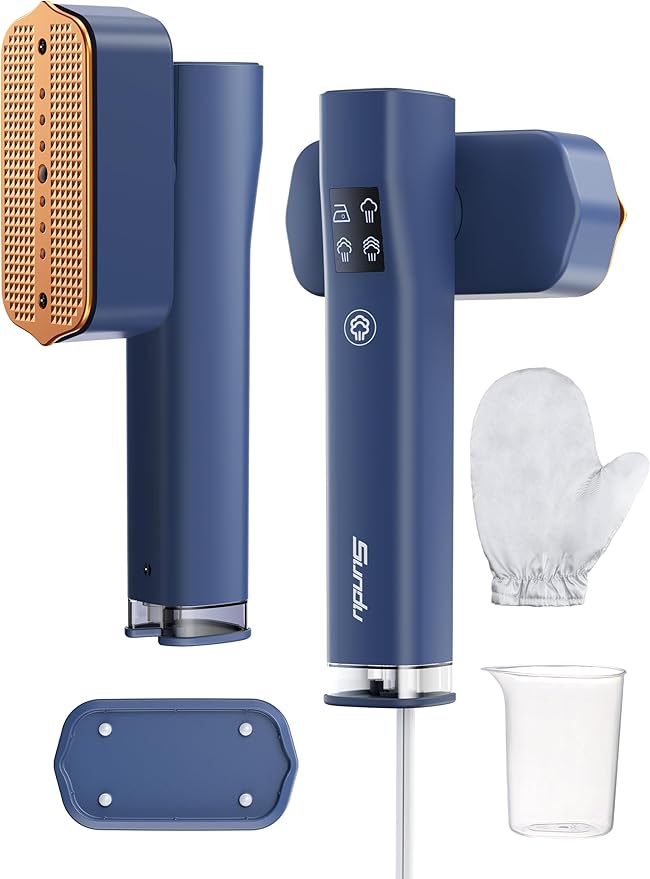 Steamer for Clothes,Sundu Portable 2 In 1Handheld Garment Steamer,15s Fast Heat-up,100ml Water Tank,Steamer Ironing Gloves,20 Minutes of Continuous Ironing Removes Wrinkle for Home,Office and Travel