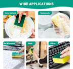 10-Pack Heavy Duty Scrub Sponges, Non-Scratch Kitchen Sponge with Durable Scouring Pad, Dual-Sided Cleaning Reusable Sponge for Dishes, Pots, Pans, Sinks – Extra Absorbent & Long-Lasting