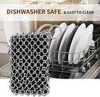 Herda 316L Cast Iron Scrubber Cleaner, Large Chainmail Scrubber for Cast Iron Pan - Chain Mail Scrubber Cast Iron Sponge - Metal Cast Iron Skillet Scrubber, Wok, Dutch Oven Cast Iron Cleaning Kit