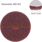 HARFINGTON 8pcs Drill Power Brush 2 inch Tile Scrubber Scouring Pads 800 Grit for Bathroom Kitchen Household Cleaning
