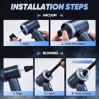 Car Vacuum Cleaner- 3 in 1 Cordless Handheld Vacuum Cleaner, 13000Pa High Power Car Vaccum Cleaner with Brushless Motor,Adjustable Cars Vaccum Portable Cordless for Cars,Desktop-DBS03