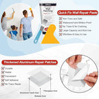 2 Pack Drywall Repair Kit, 240g Quick Drying Spackle Wall Repair with Scraper Wall Patch Repair to Fix Wall Surface Holes and Creak Damage Wall Mending Agent for Home Wall Plaster Wall Repair