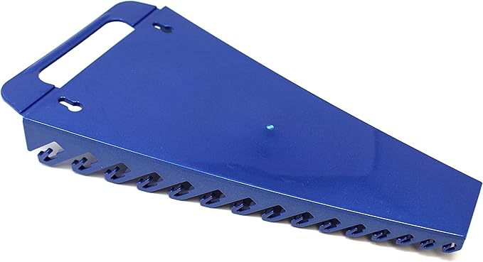 JSP Manufacturing 15-Tool Gripper Wrench Organizer Tray Kit - 2 Plastic Portable Gripper Tray Holders… (4 Piece Kit, Black & Blue)