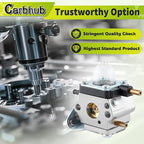 Carbhub C1U-K54A Carburetor for 2-Cycle Mantis 7222 7222E 7222M 7225 7230 7234 7240 7920 7924 Tiller/Cultivator Carb with Air Filter Repower Kit
