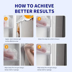 Home Stain Remover- Surface Stain Removal Gel Heavy-Duty Bathroom Cleaner for Shower Tiles, Grout, Caulk Washing Machine Seals - Thick Cling Formula, No Harsh Chemicals - 7.8oz