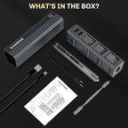 3.7V Precision Electric Screwdriver Set,50 IN 1 Small Power Magnetic Storage Mini Electric Screwdriver Cordless Set USB Charging Repair Tool Kit for Electronics Laptop Phone Camera Glasses Watch