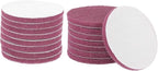 HARFINGTON 16pcs Scrubber Scouring Pads 500 Grits 5 Inch Drill Power Brush Hoop and Loop Surface Conditioning Disc Drill Scuffing Disc Scrub Pads for Home Kitchen Cleaning, Red