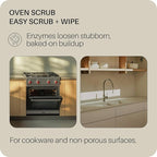 Everneat Oven Cleaning Kit: Natural Oven Cleaner and Kitchen Cleaner | Heavy Duty Oven Cleaner & Oven Rack Cleaner Kit | Fume-free & Safe to Clean All Ovens (Lift) | Refillable Plastic Jar & Bottle