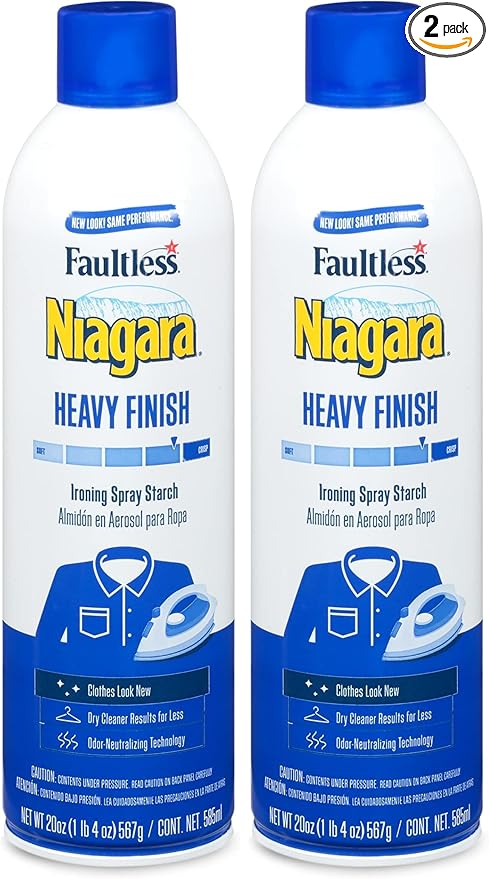Niagara Niagara Spray Starch Plus, Heavy, 20 Oz (Pack of 2)
