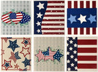6 Packs Swedish Kitchen Dish Cloths - Reusable Paper Towels for Counters & Dishes - Eco-Friendly Cellulose Sponge Cloth - Assorted (Flag)