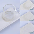 2 Pcs Water Absorbing Stone Trays, Kitchen/Bathroom Sink Soap Dish, Diatomite Tray Used for Hand Soap & Cosmetic Bottles in The Modern Home, 3.5" W x 7.1" L, White