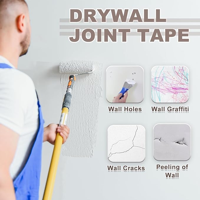 uxcell 6Pcs Drywall Repair Patch, 2x2 Inch Self-Adhesive Aluminum Metal Plaster Wall Patching Mesh, Wall Mending for Quick Fix Wall Hole, Sheetrock Ceiling, White