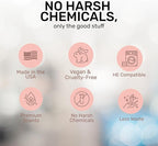 FREY Natural Liquid Fabric Softener & Conditioner | Laundry Softener for Clothing | Works In All Machines + HE | Powered by Natural Ingredients (1-pack, Jasmine Rose)