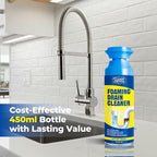 Foaming Drain Cleaner, Drain Cleaner Foam, Powerful Sink Drains Cleaners Foam for Kitchen, Bathroom, Shower and Tub Drains, Clog Remover & Odor Eliminator with Active Foaming Formula