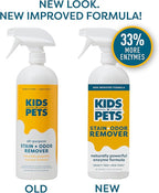 KIDS 'N' PETS Instant All-Purpose Stain & Odor Remover Permanently Eliminates Dog Pee, Cat Urine, Other Smells, Spots from Home Carpet, Couch, Furniture, Mattress, Fabric. Non-Toxic, Child Safe - 27oz