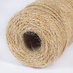 Tenn Well Natural Jute Twine, 656 Feet 1mm Thin Rustic Twine String for Arts & Crafts, Gift Wrapping, Gardening, Wedding, Halloween Decor, Christmas Ornaments (2PCS X 328 Feet)