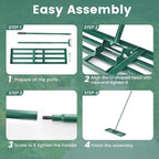 Goplus Lawn Leveling Rake, 30" x 10" Heavy Duty Level Lawn Tool w/ Ergonomic Handle for Soil, Effort-Saving Landscape Rake for Garden, Backyard, Golf Course, Farm, Pasture