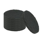 uxcell 8Pcs Scrubber Scouring Pad, 4 Inch 1500 Grits Drill Power Brush Hoop and Loop Scrub Pads Discs Polishing Pad for Household Furniture Automotive Cleaning, Green Gray