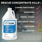 REScue One-Step Disinfectant Cleaner & Deodorizer – For Veterinary Use, Animal Shelters, Pet Foster Homes, Kennels, Litter Box, Pet Grooming Surfaces – Sanitizing Concentrate, 1 Gallon (4 Pack)