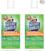 Invisible Shield Water Spot & Stain Remover Scrub 10 fl. oz. Removes Hard Water Spots and Soap Scum from Glass and Multi Surface by UNELKO- Clean-X Invisible Shield 2 Pack
