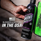 Slick Products Shine & Protectant, Long-Lasting High-Gloss Clear Coat Spray, Renew, Shine, and Protect Plastic, Vinyl, Rubber, Trim, and More (12-Pack)