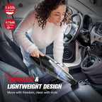 Handheld Vacuum Cordless Rechargeable, Car Vacuum Cleaner with LED, USB Charge, 1.65LBs Hand Vacuum Cordless, for Car/Home/Pet