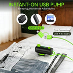 Vacuum Bags for Travel - USB Electric Pump, 18 Pack Carry-on Size Vacuum Seal Bags for Clothing - Space Saver Vacuum Storage Bags for Luggage, Travel Essentials.