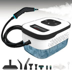 Handheld Steam Cleaner for Home, Multi-Purpose Cleaning System, Black and White Design, Portable Steamer with Attachments, High Pressure Steam Cleaner for Home,Car,Dirt,Grease,Grout,Tile,Couch