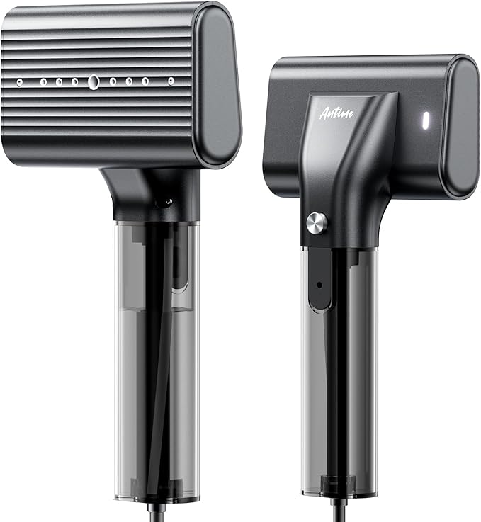 Portable Steamer for Clothes, 1200W Handheld 2-in-1 Steamer & Iron - 100ML Large Water Tank, 10s Fast Heat Up, 15mins Steaming Garment Steamer for Travel, Home Use