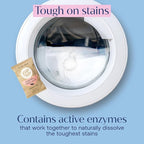 Fab Tab Laundry Detergent Tablets, Plant-Based Formula, Removes Tough Stains, Plastic-Free Alternative to Pods, All Washing Machines (30 Count, Unscented)