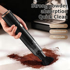 Mini Vacuum Cleaner Cordless Handheld, Portable Desk Vacuum for Coffee Grounds and Keyboard Dust, Rechargeable Small Car Vacuum, 42000 RPM Motor